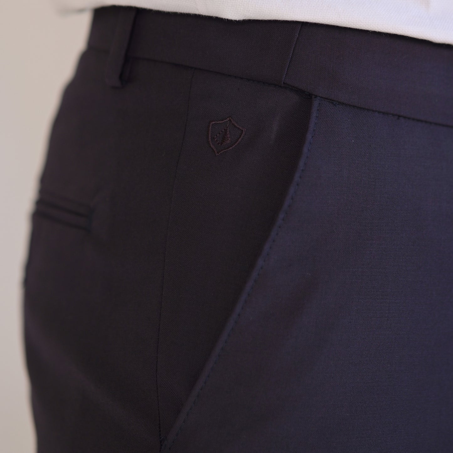 Men's Wine Formal Flexi Waist Pants