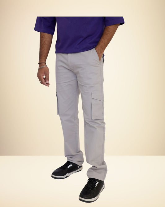 Men's Cargo Pants| Light Grey
